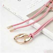 1 Elegant Dress Belt, Thin PU Belt With Gold Buckle - A - View 18