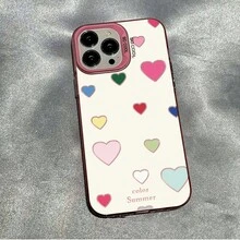 Fundas para celular de moda 2026Patrón en forma de corazón Carcasa celular diseño elegante resistente a impactos y rasgos, adaptada para múltiples modelos como X,XR,XS Max y series 11/12/13/14/15/16/17 con todas sus variantes, celulares Galaxy gama A y S de diferentes generaciones, dispositivos Moto E y serie G, además de Poco y Redmi Note toda la línea, material cómodo ligero, protección completa para teléfono móvil ideal para uso personal y diario cotidiano - Verde - Ver 3