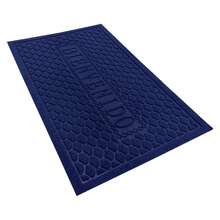 Tapete Bienvenido De Entrada Antideslizante Para Puerta, Alfombra Bienvenido Antideslizante - Azul - Ver 7