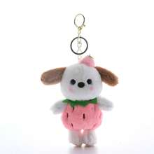 SANRIO 1個草莓 Patchakko 毛絨娃娃背包吊飾,生日禮物、情人節禮物、紀念品鑰匙圈 - 彩色 - 查看 12