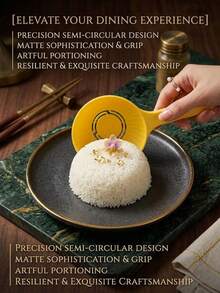 Cetakan Nasi & Sayuran Gulung Setengah Lingkaran, Alat Pembuat Sendok Nasi Plastik Bento DIY, Unisex, Anti Lengket, Mudah Dibersihkan, Mudah Dilepas, Alat Dapur Lucu, Cocok Untuk Makan Siang di Rumah, Piknik, Perjalanan, Musim Kembali ke Sekolah - View 2
