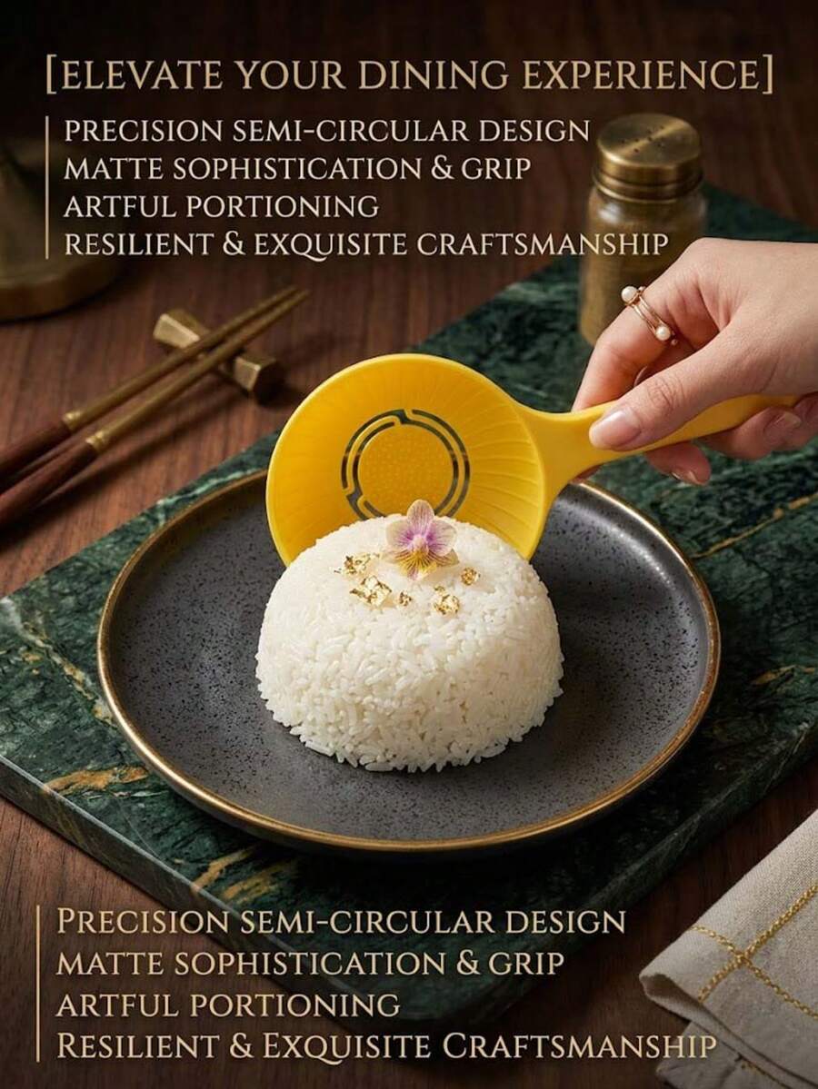 Cetakan Nasi & Sayuran Gulung Setengah Lingkaran, Alat Pembuat Sendok Nasi Plastik Bento DIY, Unisex, Anti Lengket, Mudah Dibersihkan, Mudah Dilepas, Alat Dapur Lucu, Cocok Untuk Makan Siang di Rumah, Piknik, Perjalanan, Musim Kembali ke Sekolah