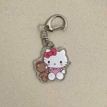 SANRIO 1件 PU防水化妝包 手提化妝包 可愛防盜錢包 適合日常使用/旅行 情人節禮物與婦女節特別版返校包 可愛卡通時尚動漫手提包 生日禮物 甜美可愛設計 派對禮物 萬聖節禮物 復活節禮物 聖誕禮物 - 彩色 - 查看 11