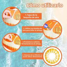 Inflatable Donut Lifebuoy Pool Float 70cm - 淺藍色 - 查看 3