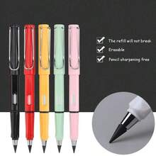 1pc New Tech No Sharpening Pencil No Ink Positive Posture Student Pencil Unlimited Writing Painting Sketch Stationery - Multicolor - View 3
