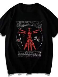 Genuine Deadpools T Shirt DEADPOOLs S S H I E L D Agents Revenge Alliance Loose Breathable Short Sleeve - 彩色 - 查看 1