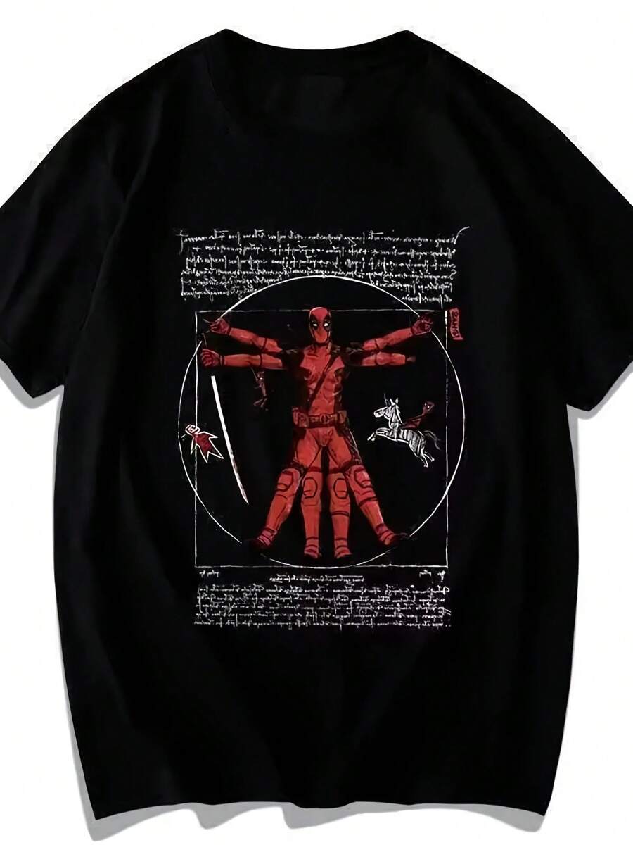 Genuine Deadpools T Shirt DEADPOOLs S S H I E L D Agents Revenge Alliance Loose Breathable Short Sleeve - 彩色 - 查看 1