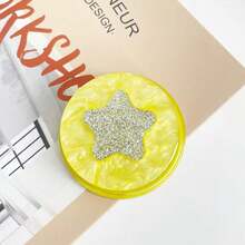 1PC Simple Shell Pattern Glitter Star Magsafe Magnetic Phone Stand Strong Adsorption Telescopic Phone Holder - Multicolor - View 14