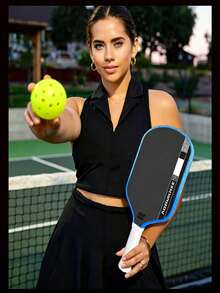 JOOLA Pro V Enhanced Table Tennis Racket - 16mm - Agassi Graf Perseus Original Color Carbon Fiber Textured Surface - Reinforced Frame And Power Core, , Excellent Ball Control, Lightweight Design - Agassi - View 10