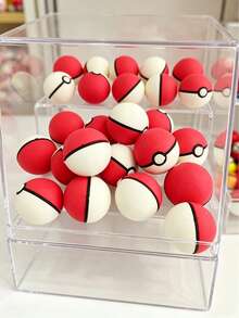 pokemon 6個/9個/12個/24個/50個 寶可球橡皮擦 寶可夢主題 3D可拆卸組裝 學生文具 兒童禮物 生日新年禮物 學生創意組裝文具 獎勵小禮物 創意組裝趣味文具 開學禮物 - 彩色 - 查看 2