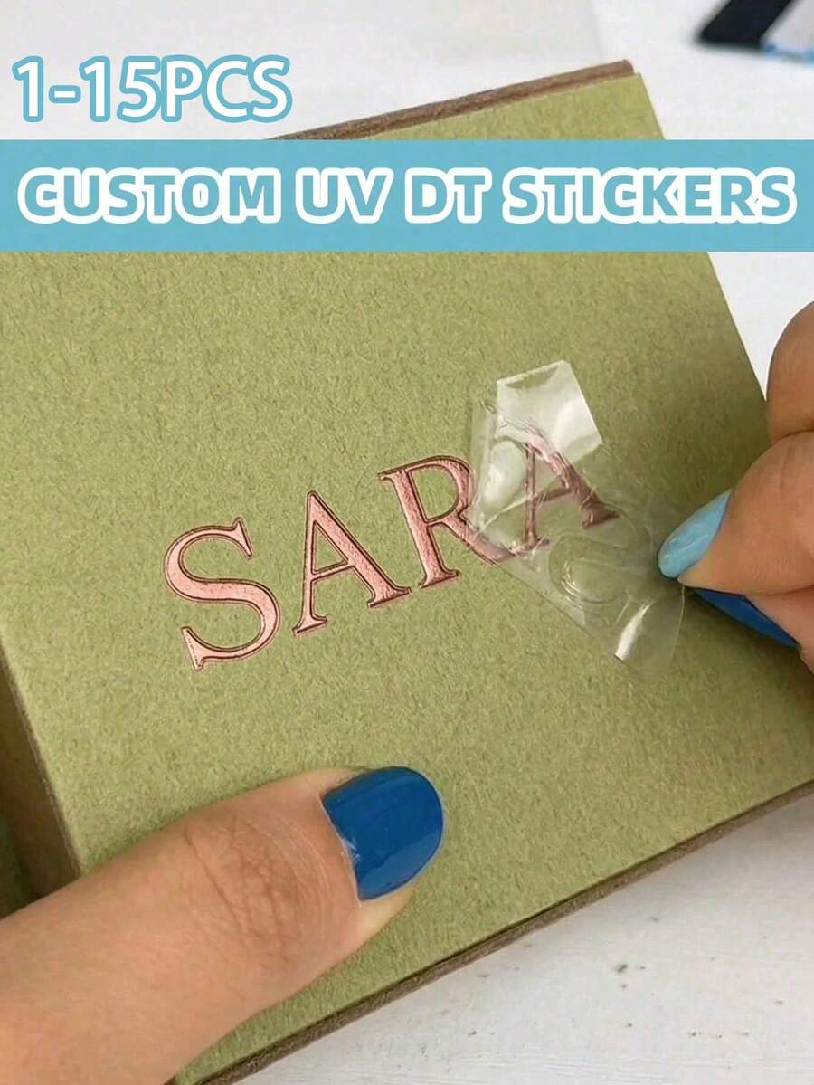1-15pcs Customized Text Stickers And Personalized Labels, Custom Decal Stickers, Name Stickers, DIY Gifts, Customizable Holographic Name Stickers For Water Bottles, Customized Glitter Text Name And Word Stickers, Autumn Home Refresh, Home Harmony, Office Decor