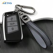 柔軟TPU智慧鑰匙遙控器保護套附鑰匙圈，耐用保護殼適用於VW Passat B8 Magotan Superb A7 Kodiaq，男士與女士禮物 - 大眾D款 - 查看 11