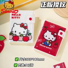 Sanrio Hello Kitty Funda de Cuaderno de Peluche Impermeable 64K Planificador Diario Agenda Papelería - Multicolor - Ver 10