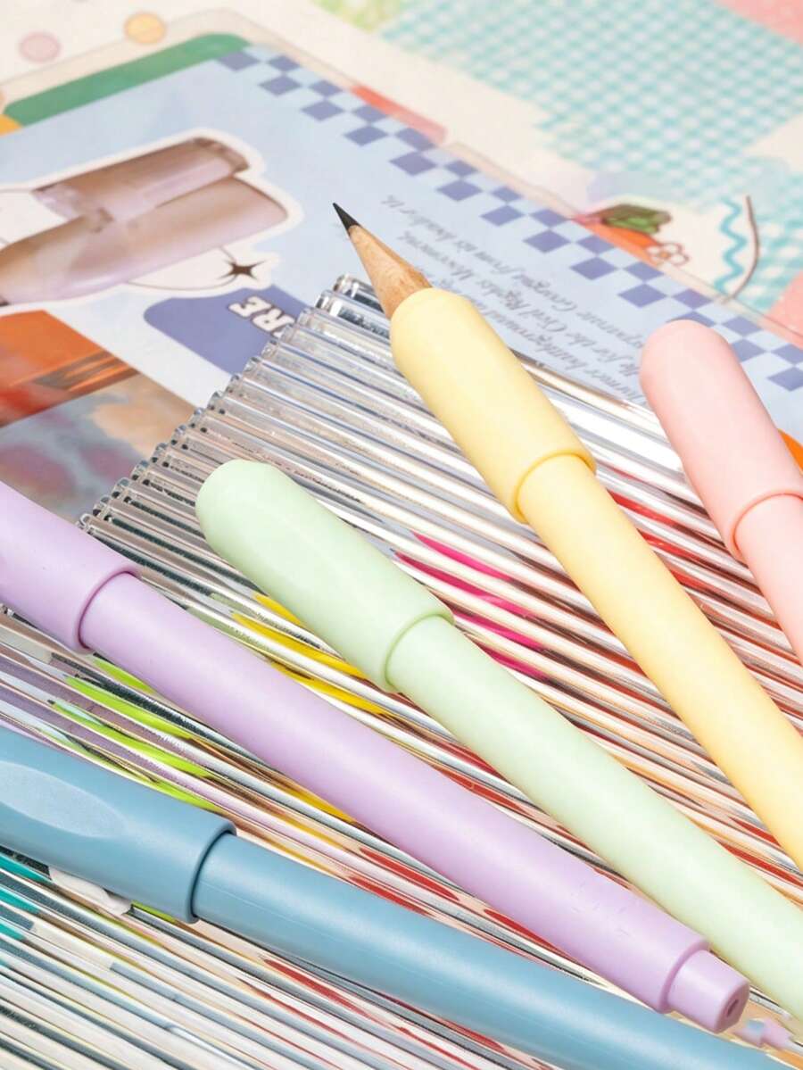 Pencil Extender Art Student Pencil Holder Grip Pencil Sleeve For Sketching Pencils And Colored Pencils - A - View 1