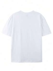 Licensed Disney Tee: Disney Lilo & Stitch Angel & Stitch Cute Print, 100% Cotton, Relaxed Fit, Soft & Breathable, Unisex Crew Neck Short Sleeve. - 白色 - 查看 2