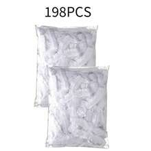 198/98/50/30/10pcs Disposable Shower Caps, Waterproof Elastic Bath Caps, Shower Caps, Suitable For Bathing, Hair Care, Thickened Large Size Super Elastic Shower Caps, Convenient To Carry - White - View 9