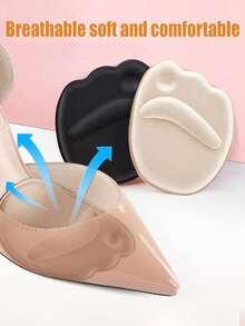 4/8 Pairs Heel Pads, Inserts And Spacers, Suitable For Loose Shoes, Includes Heel Pads, Metatarsal Pads And Adjustable Toe Fillers, Unisex, Prevents Oversized Shoes, Heel Pain And Blisters - Multicolor - View 3