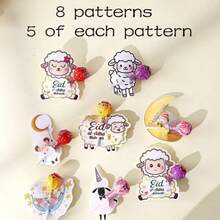 40pcs Sheep Shaped Lollipop Cards, Suitable For Eid, Weddings, Back To School Parties And Indoor Decor. It Also Includes Lollipop Decor Cards, Candy Packaging Cards And Lollipop Card Papers, Which Can Be Used For Gender Reveal Parties, Holidays, Weddings, Birthday Parties And Baby Shower Gifts. - A - View 11