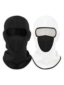1pc/2pcs/3pcs Unisex Solid Color Mesh Cheap Balaclava Cycling Face Mask Neck Gaiter, Suitable For Daily Cycling, Parties, Outdoor Outings - Style V - View 3
