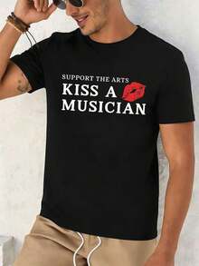 T-shirts i stora storlekar för män - Svart - Visa 2