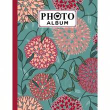 Photo Album: Large Photo Albums with Writing Space Memo, Large Capacity Picture Album Premium Flowers Cover by Friedemann Herold - inicial - Ver 1