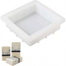 Molde de jabn de silicona cuadrado hecho a mano molde de pan hecho a mano - B0264 - Ver 1