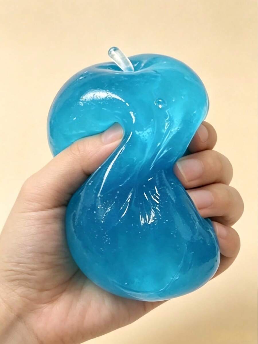 Juguete antiestrés de rebote lento con forma de manzana realista, decoración de escritorio de oficina, dispositivo para aliviar el estrés de estudiantes, regalo creativo de fruta realista, 1 pieza estilo y color aleatorios - Multicolor - View 1