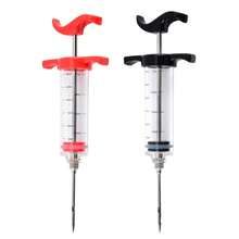 1/2pcs Meat Injector Syringe, Graduated Barrel With Smooth Grip, Needle Easily Penetrates Meat For Marinating, Suitable For Turkey, Steak, Brisket, Home Parties And BBQ, Compact Storage For Kitchen Use - Multicolor - View 9