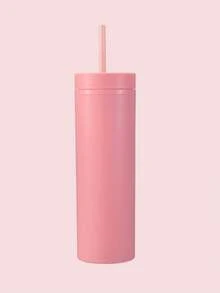 1件客製化姓名吸管杯 16oz 纖細保溫隨行杯附蓋 防漏可客製化水壺 適用汽車杯架 伴娘邀請禮物 - 彩色 - 查看 16