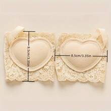 1 Pair Lace Half Socks/Wear-Resistant Front Foot Pads, Comfortable Breathable Anti-Slip Ultra-Transparent Half Socks - A - View 7