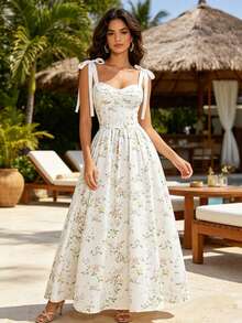 Women Midi Dresses - White - View 5