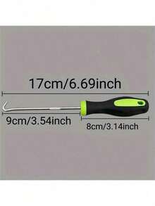 1pc Heavy Duty Metal U-Shaped Garden Tool, Green And Black Handle, For Weeding, Gap Cleaning And Washer Removal - Multicolor - View 8