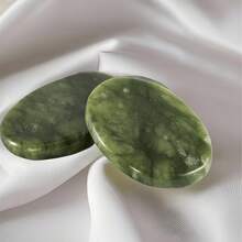 2pcs 1.18*1.57 Inch Jade Eye Patches, Eye Cooling And Patch For Dark Circles, Puffiness And Fine Lines, Skincare Beauty Tool, Cold And Hot Compress Eye Patches - Green - View 7