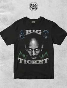 Vintage Minnesota T-Shirt_ Big Ticket Custom Design - 黑色 - 查看 1