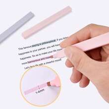 1/12pcs Morandi Style Square Highlighting Pens, Soft Tip Oblique Marker Pens, Pastel Highlighter Pens, Smudge-Resistant, Quick-Drying, Suitable For Diary And Note-Taking - Round - View 8