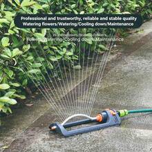 Adjustable Oscillating Lawn Sprinkler, 19-Hole Automatic Garden Sprinkler, 4 Spray Modes, Quick Connect Hose Nozzle, Wide Coverage, Suitable For Yard, Lawn, Plants, Durable ABS Material, Perfect For Irrigation, Cooling And Outdoor Watering - Swing Sprinkler - View 9