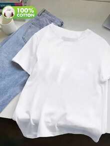 Women T-Shirts - 白色 2 - 查看 1