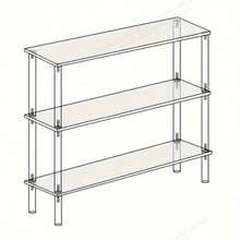 Aquarium Decor Acrylic Storage Rack, Multi-Layer Transparent Display Stand For Small Fish Hiding House - Aquarium Stand - View 4