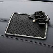Alfombrilla antideslizante universal para salpicadero de coche, almohadilla antideslizante lavable y reutilizable con tachuelas de strass para teléfono y navegación - multicolor - Ver 10