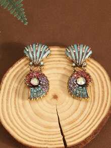 1 Pair Seashell Fashion Niche Design Beach Vacation Style Earrings - Multicolor - View 4