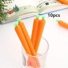 قلم محايد على شكل جزرة بأسلوب عشوائي PC/2pcs/5pcs/10pcs - لون برتقالي - مشاهدة 9