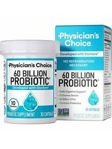 Physician's Choice Daily Probiotics, 60 Billion CFU & 10 Strains Plus Organic Prebiotics, Support Digestive Comfort & Gut Balance, 30 Capsules For Adults - 1個 - 查看 1