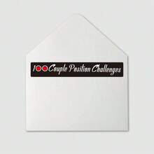 Valentine's Day Gift Scratch-Off Poster 100 Positions Challenge Date Scratch-Off Poster, Christmas Couple Gift With Envelope - Black Gold - View 3