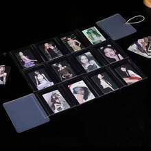 Photo Albums Photo Card Binder 3 Inch Photo Card Holder Book Cover With 80 Card Slots A5 Idol Business Card Set 2*3 Album Black White Pink - Multicolor - View 11