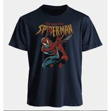Disney 2026 The Amazing Spider-Man Retro Print T Shirt Men Women Summer Cotton Oversized T-Shirt Superhero Fan Gift - 1 - 查看 3