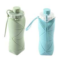 Collapsible Silicone Water Bottle, Travel Essential, Lightweight And Portable, Suitable For Outdoor Sports And Fitness, 20oz Capacity, Back To School Essential - Multicolor - View 15