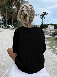 Women T-Shirts - 黑色 - 查看 2