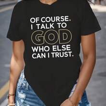 Camiseta "God Bless Lady Comfit" - negro - Ver 2