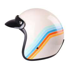 Casco de motocicleta modelo L07 3/4, diseño modular fabricado en material de resina ABS, casco de motocicleta unisex para todas las estaciones y duradero - Casco de tres cuartos 07 - Ver 9