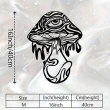 Eye Mushroom Metal Wall Art, Swirl Drip Iron Wall Hanging, Hippie Weird Abstract Wall Decor For Bedroom Dorm Apartment Indie Home Decoration - One Size Fits All - View 11